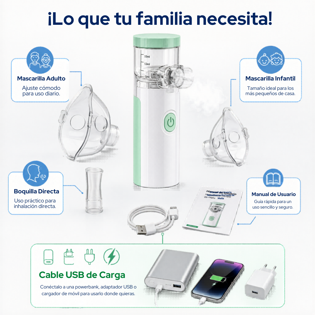 Nebulizador Portátil Silencioso